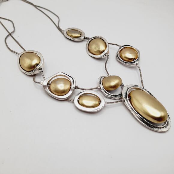 Chico’s Two-Strand Necklace w/ Gemstone Lavender Stones & Blue Accents, 20" - Picture 9 of 13